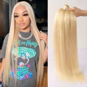 High Quality Human Hair Extensions Blonde  Straight 18" inches